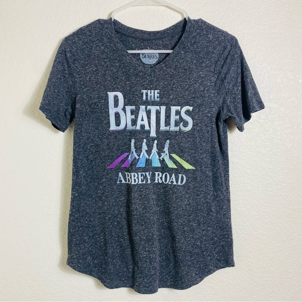 The Beatles Abbey Road Women's Graphic Gray Tee Size: Small